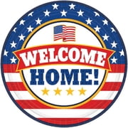 Various American Pride Party Disposable Paper Plates, 18 Count