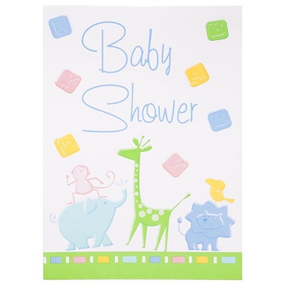 Various Animal Crackers Invitations w/ Envelopes, Printed Invitations, 8ct
