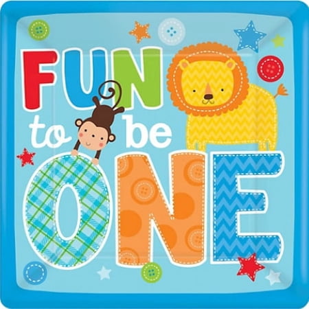 Various Animals & Insects Party Includes: Disposable Paper Plates, 8 Count, (1 Pack)