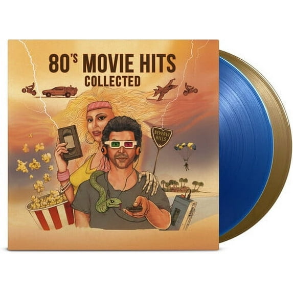 Various Artists - 80's Movie Hits Collected / Various - Limited 180-Gram Translucent Blue & Gold Colored Vinyl - Music & Performance