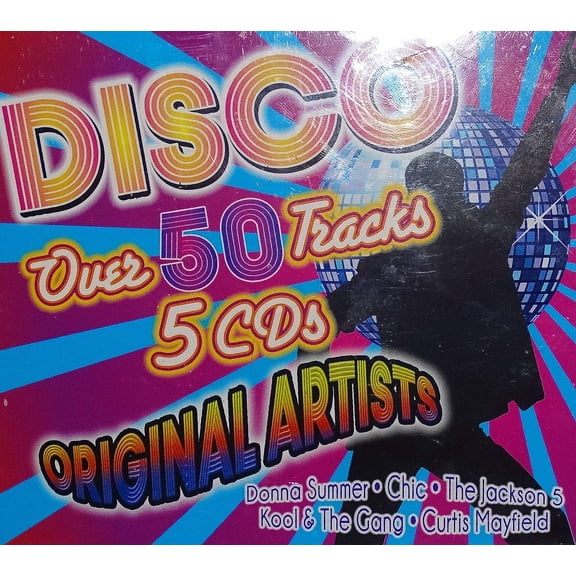 Various Artists DISCO, 50 Tracks by Original Artists, 5 Disc Bxsed Set (CD)