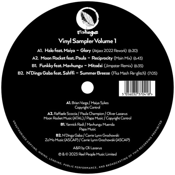Various Artists - Foliage Records : Vinyl Sampler Vol. 1 (Various Artists) - Music & Performance