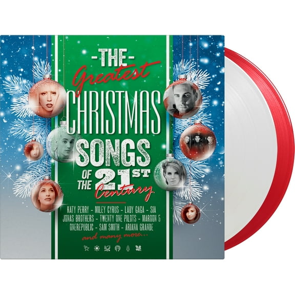 Various Artists - Greatest Christmas Songs Of 21st Century / Various - Limited 180-Gram Red & White Colored Vinyl - Music & Performance