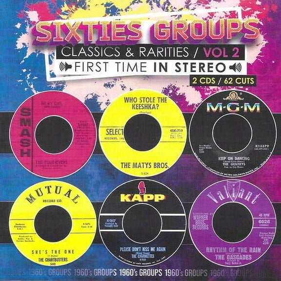 Various Artists - Sixties Groups Classics & Rarities First Time In Stereo, Vol. 2 - Music & Performance - CD