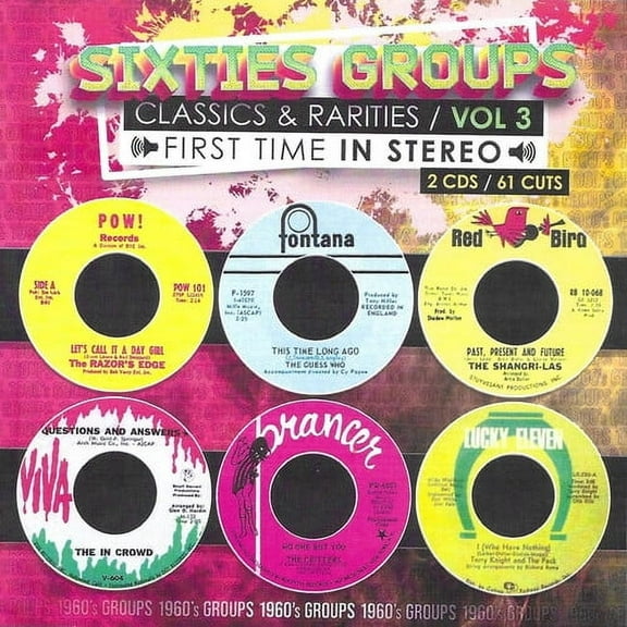 Various Artists - Sixties Groups Classics & Rarities First Time In Stereo, Vol. 3 - Music & Performance - CD
