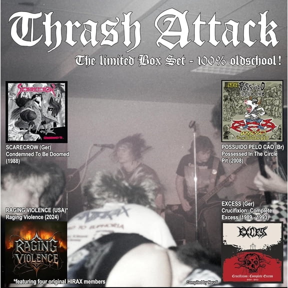 Various Artists Thrash Attack (Vinyl Record) 12" Album Box Set with CD