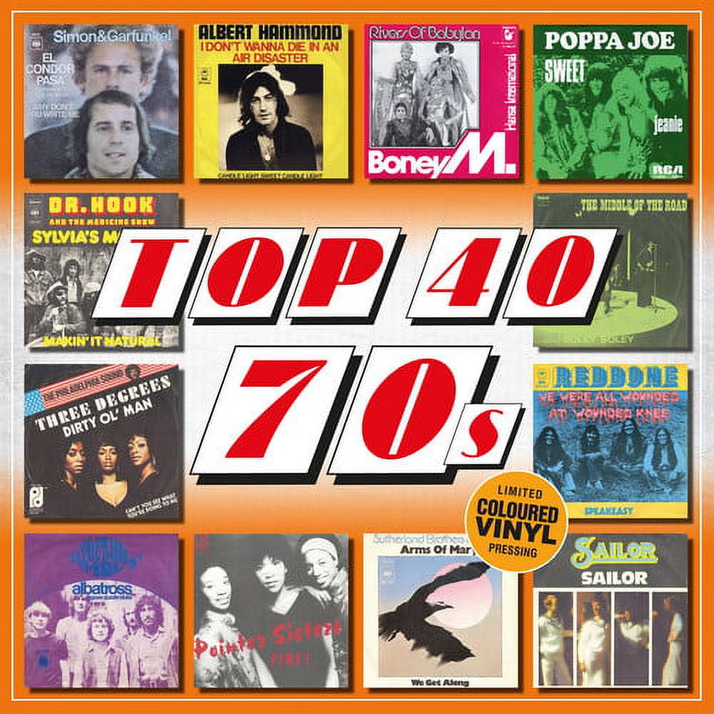 Various Artists - Top 40 70s / Various - 140-Gram Colored Vinyl - Music & Performance