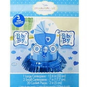 Various Baby Boy Party Decorating Kit, Blue, 23 Count