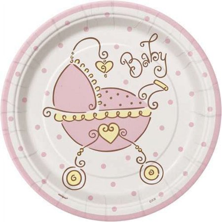 Various Baby Joy Baby Shower Disposable Paper Plates, 8 Count