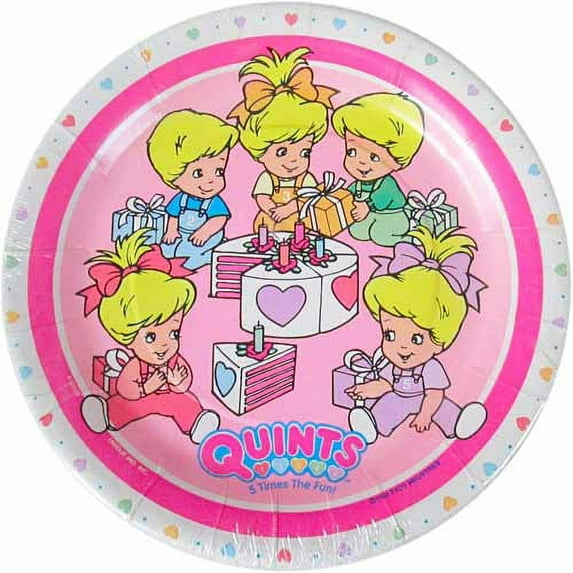 Various Cartoons Disposable Paper Plates, 8 Count