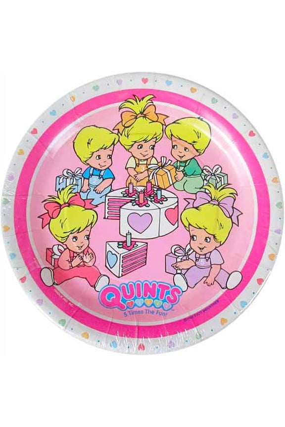 Cartoons Disposable Paper Plates, 8 Count