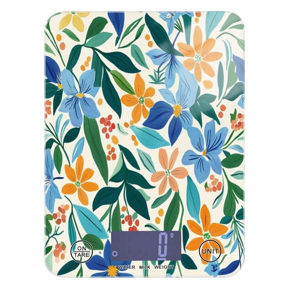 Various Color Flowers Food Scale Digital Kitchen Scale Waterproof Grams Ounces lbs for For Baking and Cooking