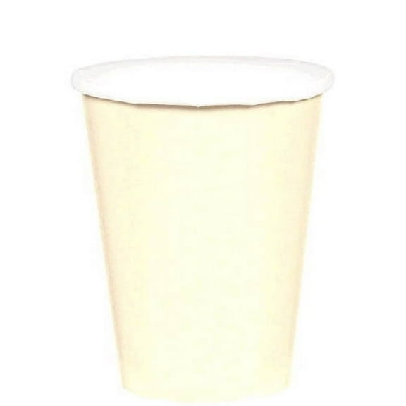 Various Creme Paper Mugs, 9 oz, Set of 8