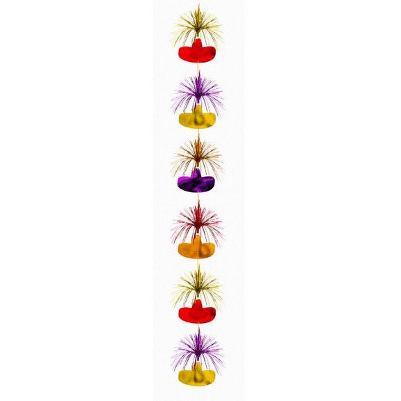 Various Foil Sombrero Cascading Column Hanging Decoration, (1ct)