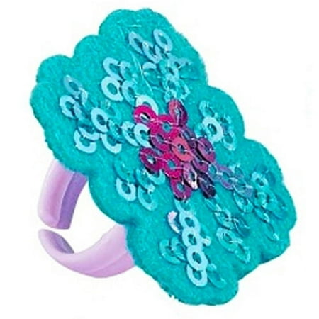 Various Frozen Child Sequin Rings / Favors (8ct)