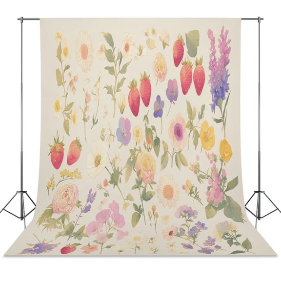 Various Fruits Backdrop Background for Photography Photo Booth Backdrop for Photoshoot Background Screen Video Recording Parties Curtain