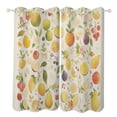 thumbnail image 1 of Various Fruits Curtains Aesthetic Envrionmental Friendly Picture, Living Room Bedroom Window Drapes 2 Panel Set, 1 of 5