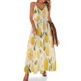 thumbnail image 1 of Various Fruits Design Sleeveless Dress Woman Fashion Long Dresses Women's Summer Suit Dress 2025, 1 of 7