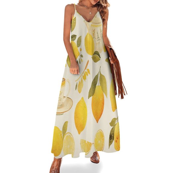 Various Fruits Fine Art Sleeveless Dress Summer Dress Woman 2025
