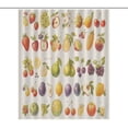 thumbnail image 1 of Various Fruits Shower Curtain for Bathroom with 12Hooks, Polyester Fabric Thick Shower Curtain Washable Waterproof Curtain, 1 of 6