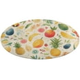 thumbnail image 1 of Various Fruits Washable Round Rug -Circle Area Rugs for Nursery Bedroom, Vintage Non Slip Non Shedding Low Pile Carpet for Living Room Coffee Table Entryway, 1 of 7