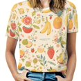 thumbnail image 1 of Various Fruits Women's T-Shirt Short Sleeve T Shirts Tops Tee Ladies Loose T, 1 of 6