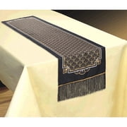 Various Glitz and Glam Fabric Table Runner 72 x 14 Inches Gold