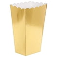 thumbnail image 1 of Amscan Gold Paper Popcorn Boxes, 5 1/4" x 3 3/4", 1 of 1