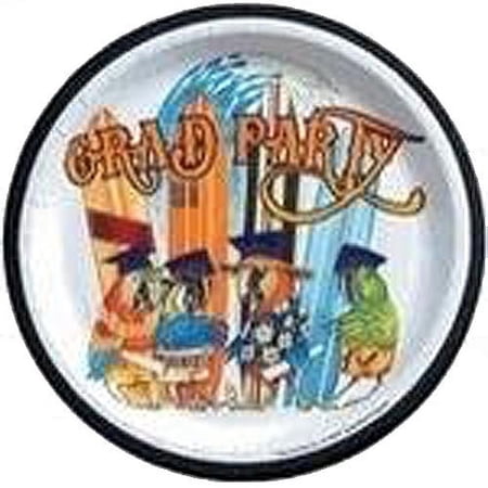 Various 'Grad Party' Graduation Disposable Paper Plates, 8 Count