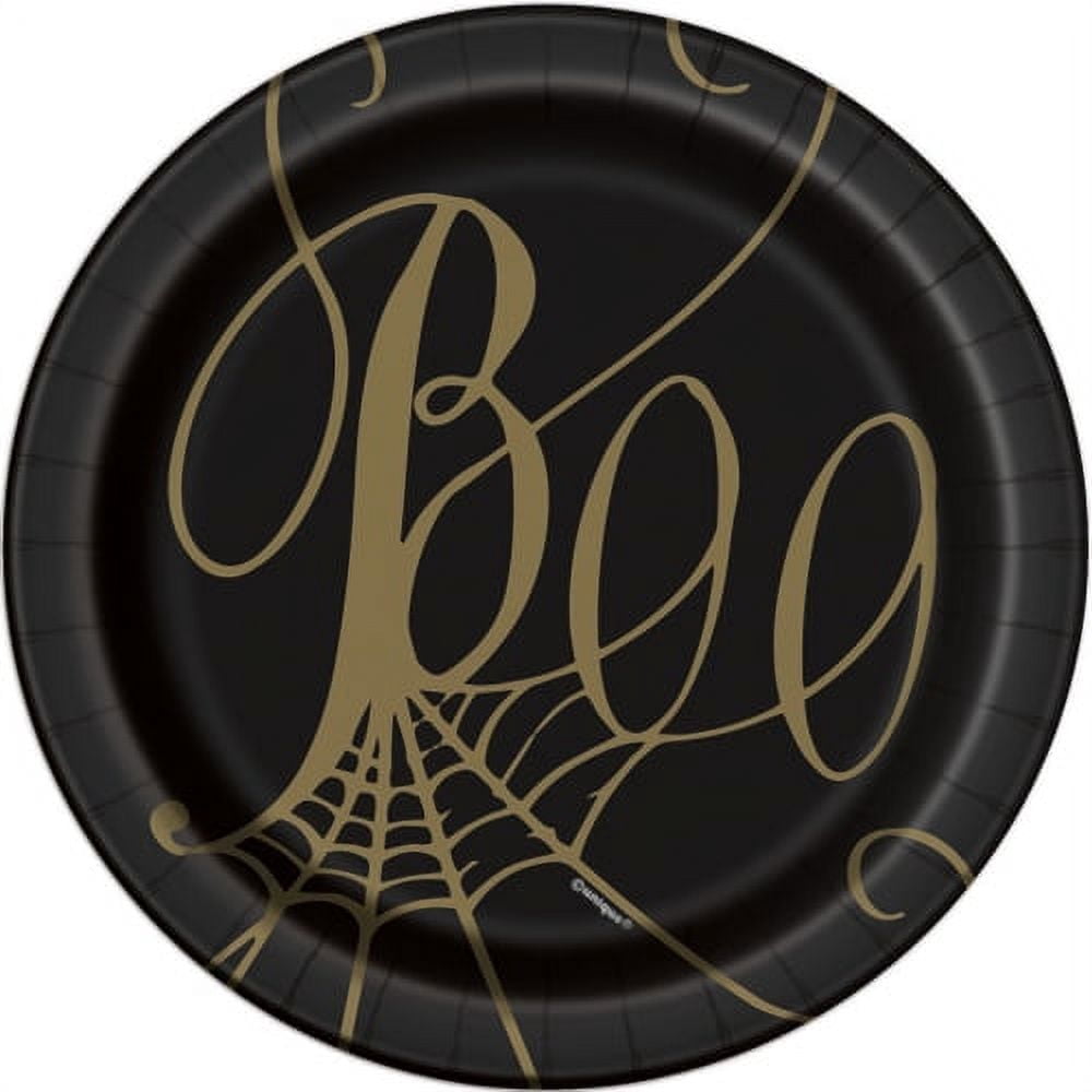 Platos Decorativos De Halloween Telaraña – Pack De 20 – Vajilla Desechable Para Fiesta – Amscan – Ideal Para Cumpleaños, Noche De Brujas O Eventos