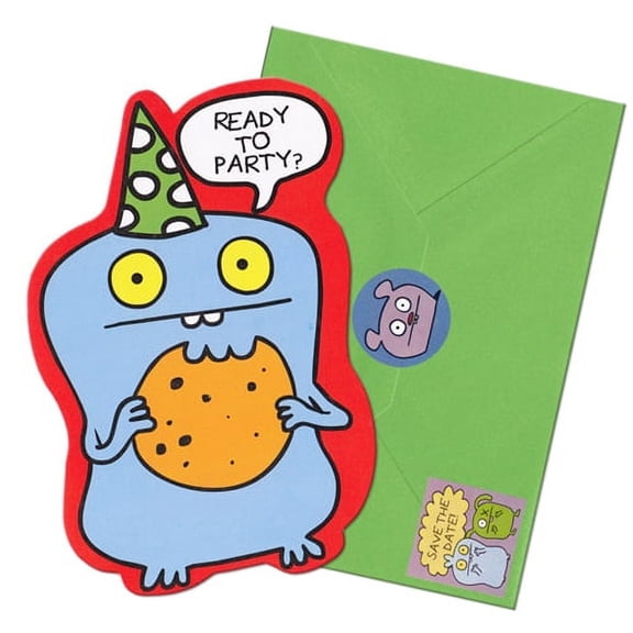Various Invitation Set with Invitations, Seals, Save the Date Stickers, and Envelopes, Multicolor, 8 Count