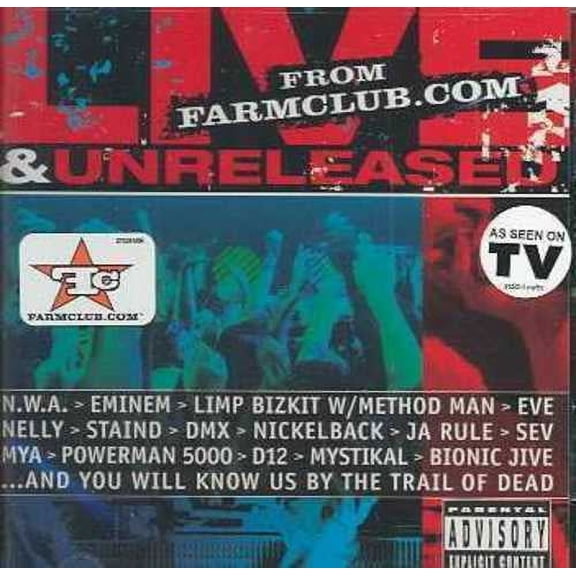 NWA, Eminem, Nelly, DMX, Etc. - Live & Unreleased From Farmclub.com (marked/ltd stock) - CD