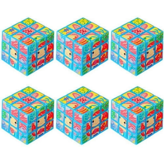 Various Mermaid Mini Puzzle Cubes, New, Kitchen, 6 Count