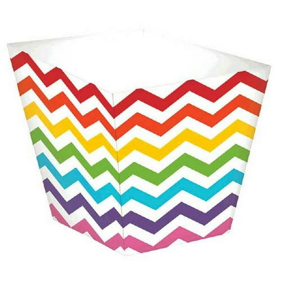 Various Mini Snack Cups, 36 Count, Multicolor Chevron Paper Cups