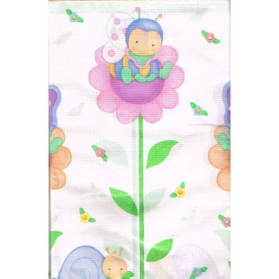 Various Multicolor Paper Tablecloth with Flowers