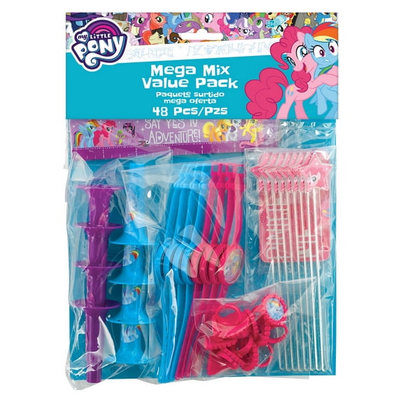 Various My Little Pony Mega Mix Party Favor Pack, 48 Pieces
