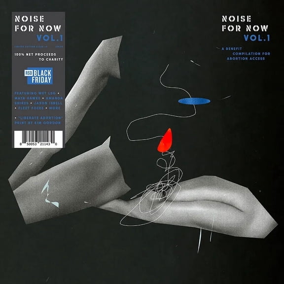 Various Artists - Noise For Now: Volume 1 (Clear LP Vinyl W/ Kim Gordon Deigned Litho)