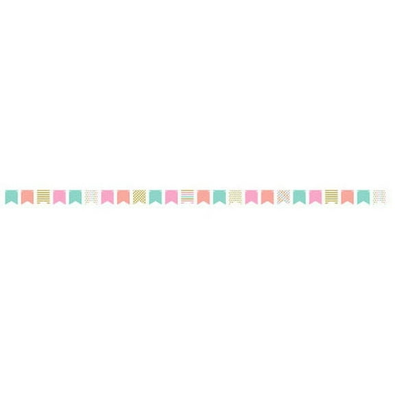 Various Pastel Confetti Mini Flag Banner (12ft)