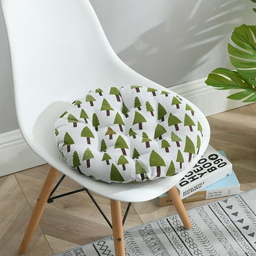 Various Patterns Round Seat Cushion,Office Chair Pads Sofa Cushion Bay Window Cushion Tatami Mat for Garden Home Student Dorm Office,15.8 inch Long