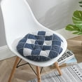 thumbnail image 1 of Various Patterns Round Seat Cushion,Office Chair Pads Sofa Cushion Bay Window Cushion Tatami Mat for Garden Home Student Dorm Office,15.8 inch Long, 1 of 4