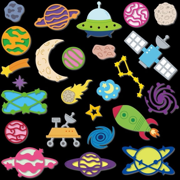 Various Planets Cutting Dies for Card Making Frame Dies Carbon Steel Cut Die Border Stencils Scrapbooking Embossing Template for DIY Paper Craft Photo Album Card Diary Journals Decoration 1set