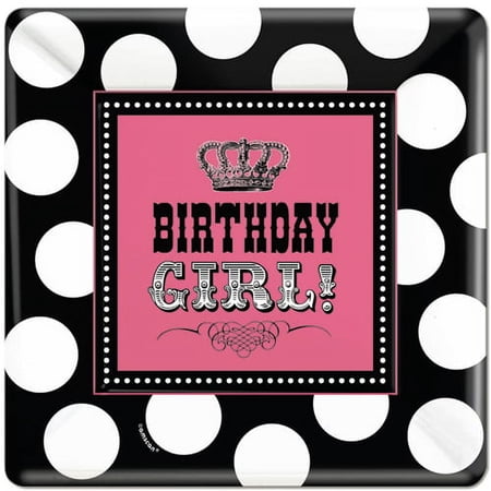 Various Princess Party Disposable Paper Plates, 8 Count