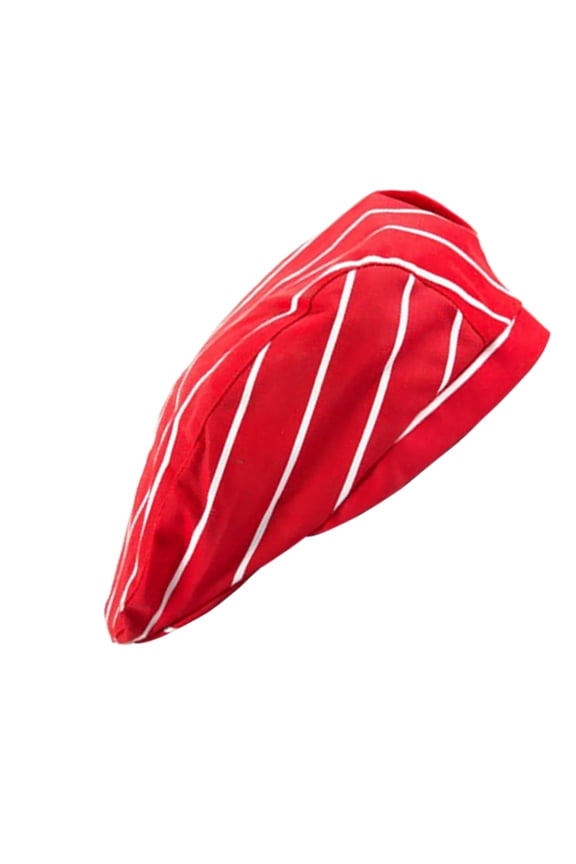 Various Print Chef Hat Cotton Restaurant Kitchen - Red