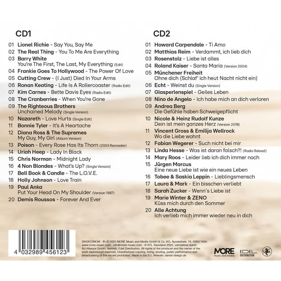 Various RTL Hits - Die grten Love Songs (CD)
