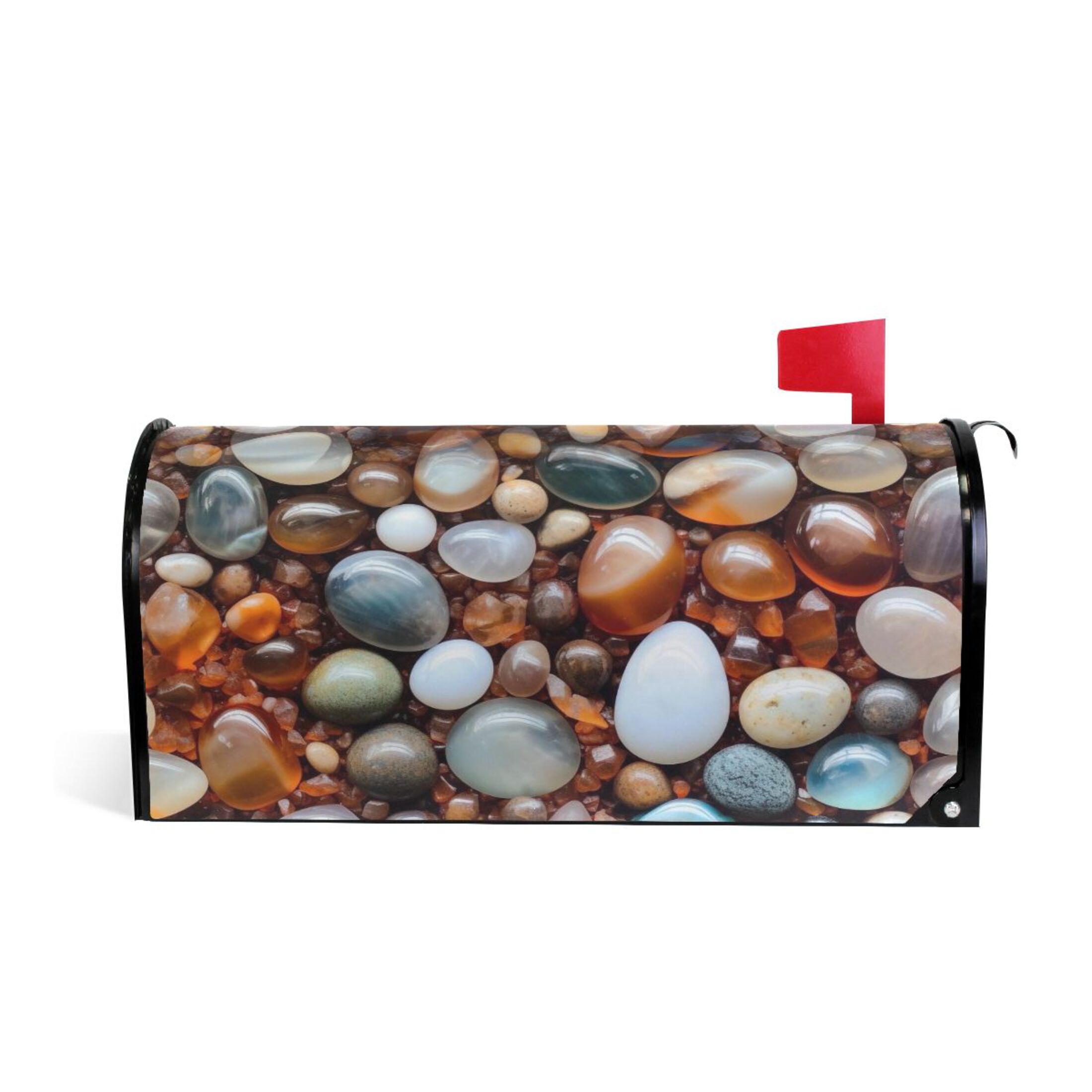Mailbox Post Wraps Various Shape Pebbles Magnetic Mailbox Covers 25.5