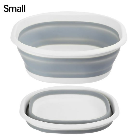 Various Size Lightweight for Kitchen Travel Hiking Camping Hangable design Collapsible Wash Basin Foldable Washbasin Picnic Cleaning Tool Washing Up Bowl SMALL