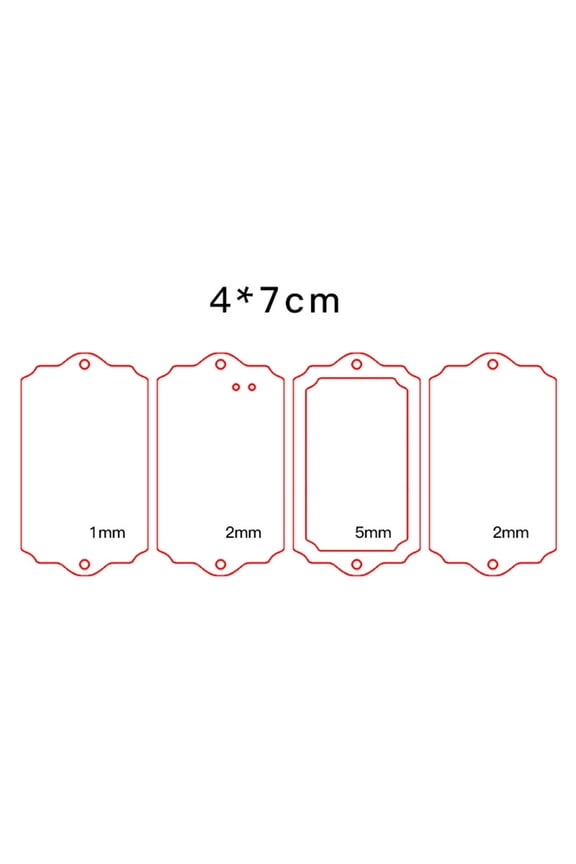 Various Styles Acrylic Keychain Blanks Transparent Keychain Blanks Bulk for DIY Keychain Crafting and Vinyls Projects