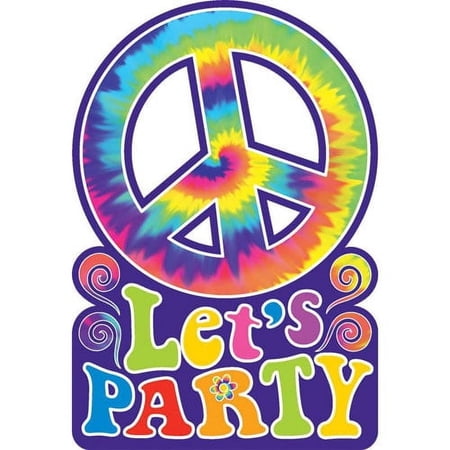 Various Tie-Dye 'Feeling Groovy' Printed Invitation Set, 8ct