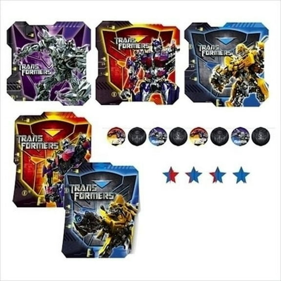 Various Transformers Durable Kid's Decoration Kit Party Favor, 7 Pack