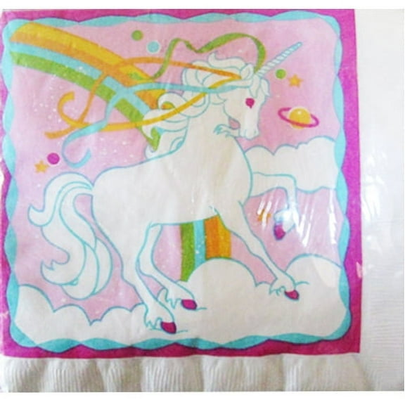 Various Unicorn Magic Lunch Napkins, 16 Count